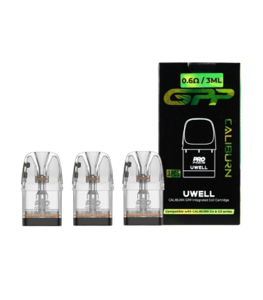Uwell Caliburn GPP 0.6 Ohm Kartuş G3 / G4 / G5 uyumlu (3ml - 4'lü) - ilksigaran1