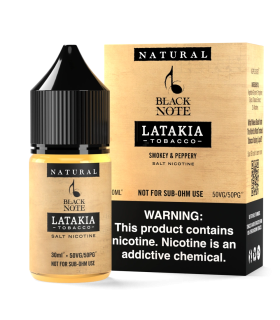 Black Note Latakia Tobacco Salt Likit 30ml (30mg / 50mg) | İlkSigaran1