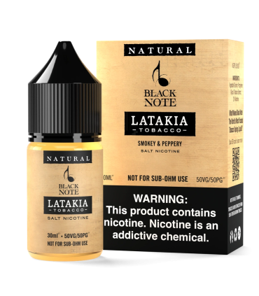 Black Note Latakia Tobacco Salt Likit 30ml (30mg / 50mg) | İlkSigaran1